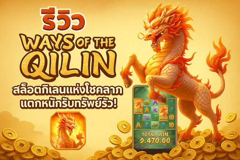 ภาพโปรโมทเกมสล็อต Ways of the Qilin