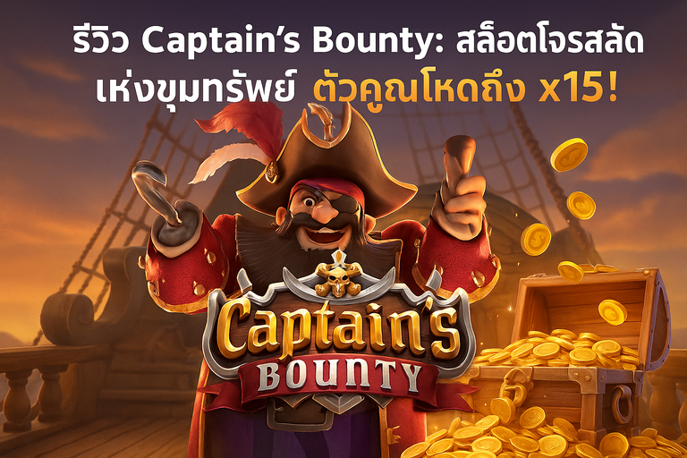 ภาพโปรโมทเกมสล็อต Captain's Bounty