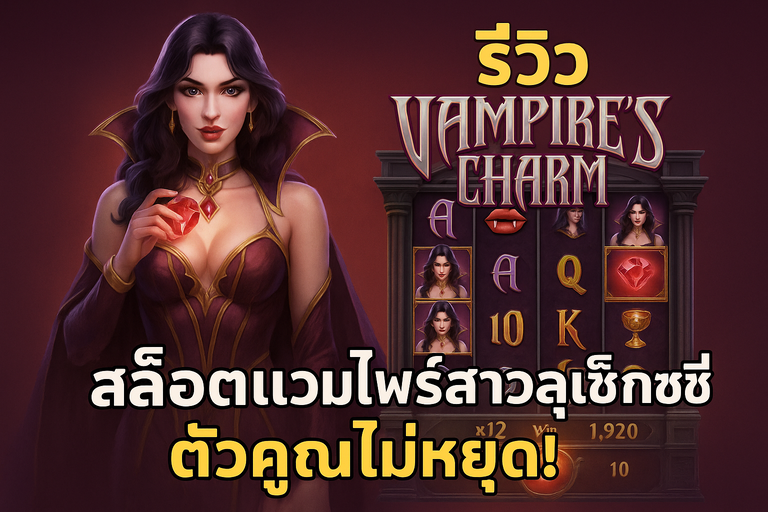 ภาพโปรโมทเกมสล็อต Vampire's Charm
